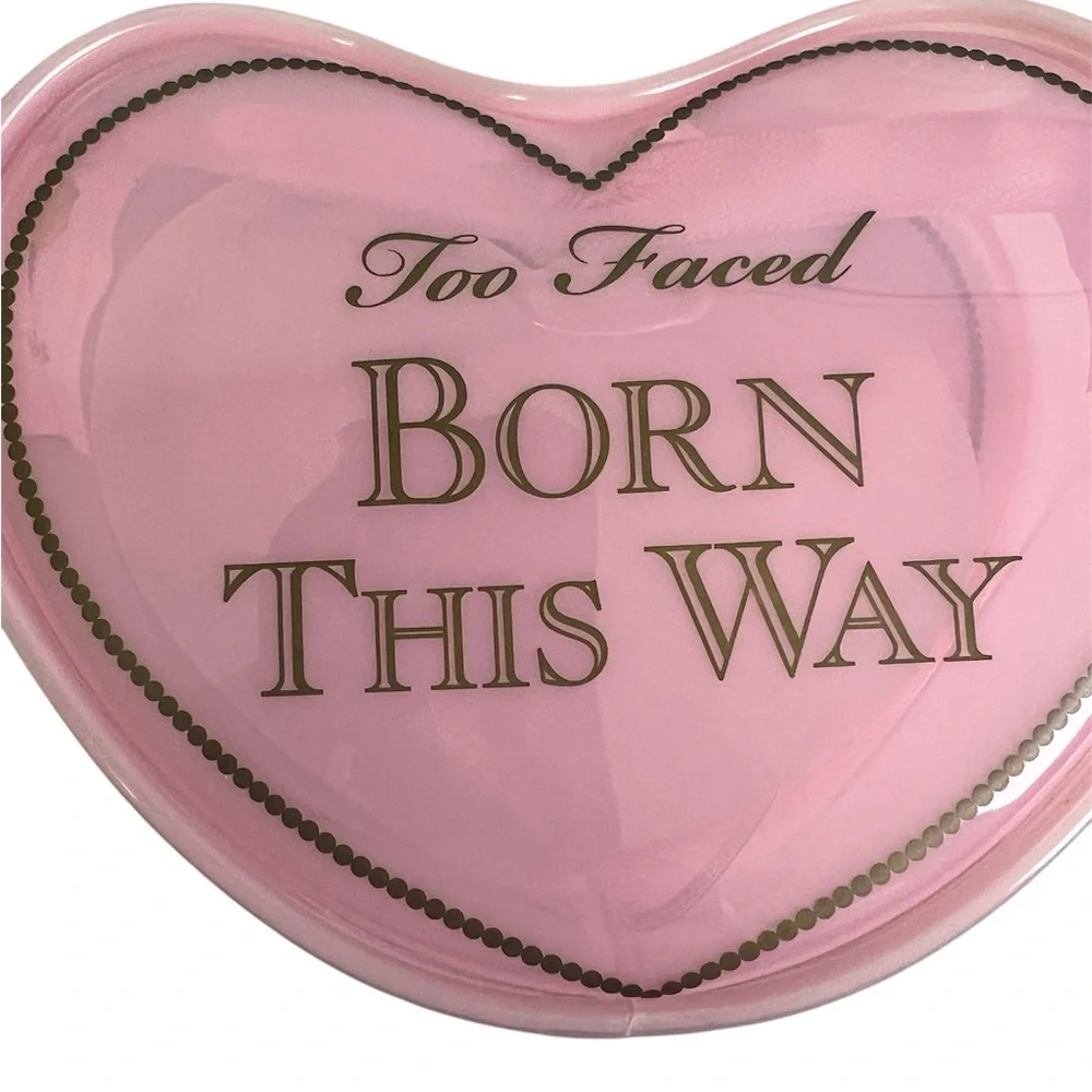 Too Faced Born This Way Pink Glossy PVC Make up Pouch